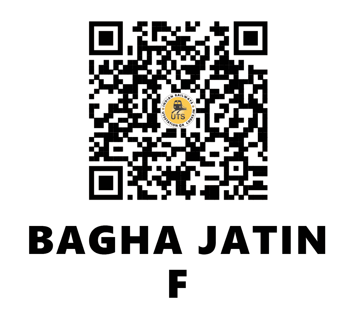 UTS QR Code for BAGHA JATIN F - BGJT - ER (WEST BENGAL)